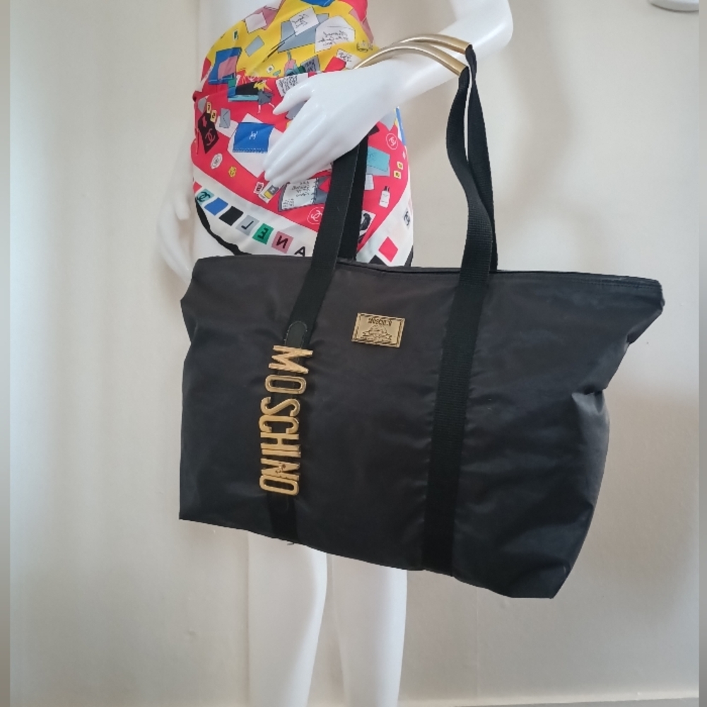 🖤 Vintage Moschino Large Logo Weekend Bag